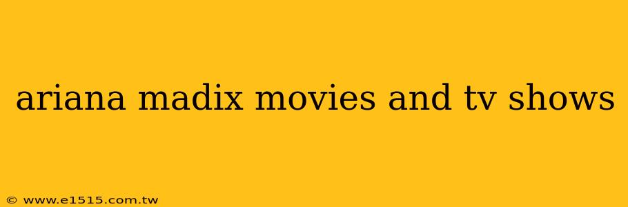ariana madix movies and tv shows