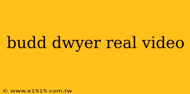budd dwyer real video