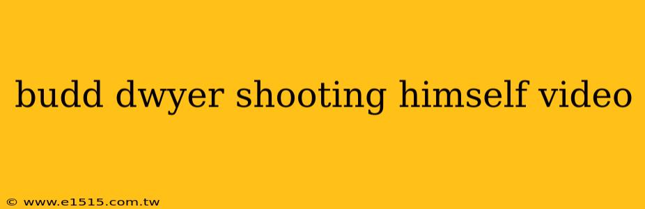 budd dwyer shooting himself video
