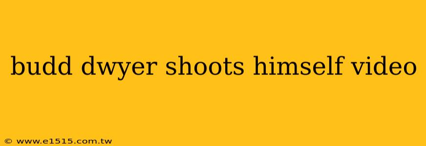 budd dwyer shoots himself video