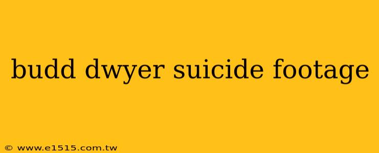 budd dwyer suicide footage