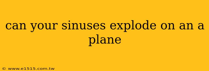 can your sinuses explode on an a plane