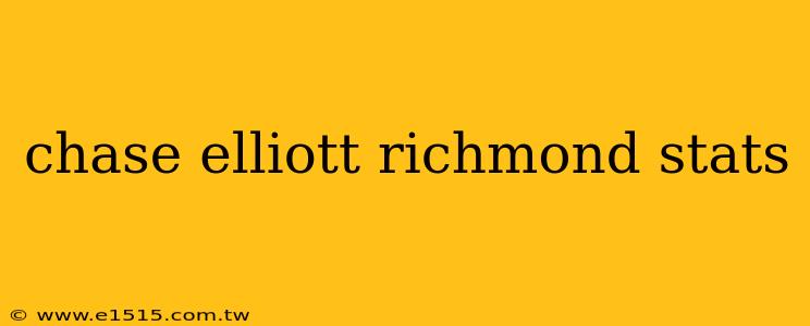 chase elliott richmond stats