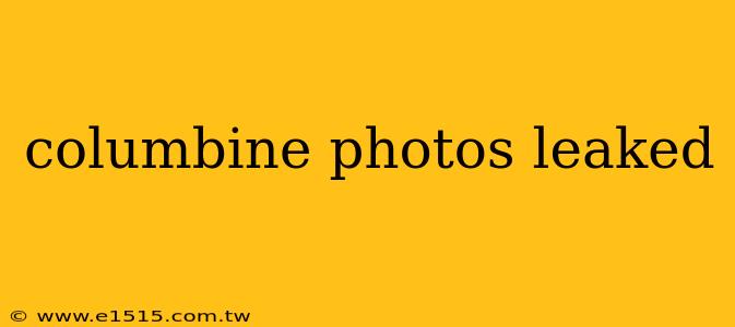 columbine photos leaked
