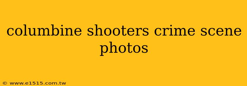 columbine shooters crime scene photos