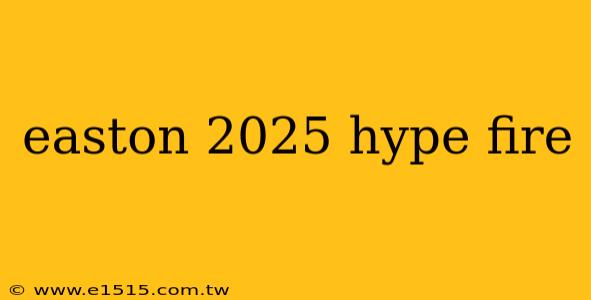 easton 2025 hype fire