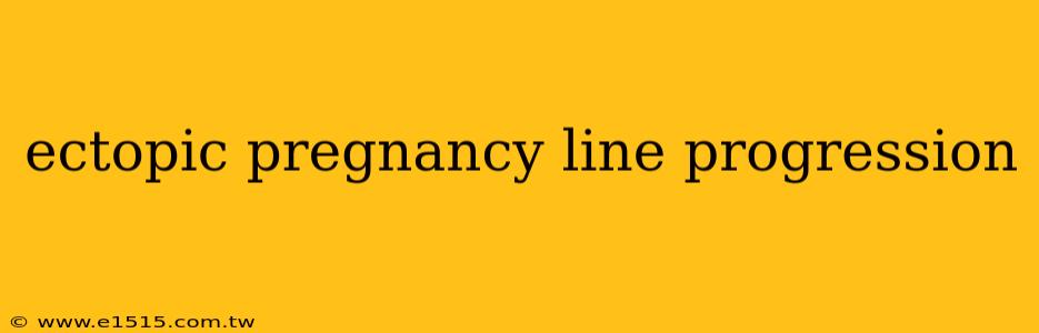 ectopic pregnancy line progression