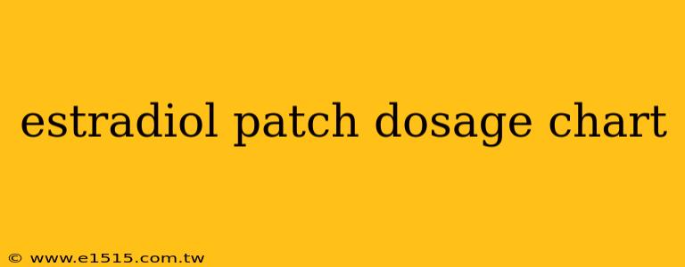 estradiol patch dosage chart