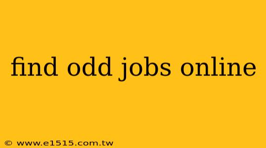 find odd jobs online