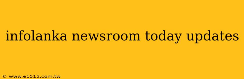 infolanka newsroom today updates