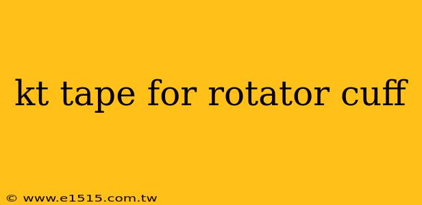 kt tape for rotator cuff