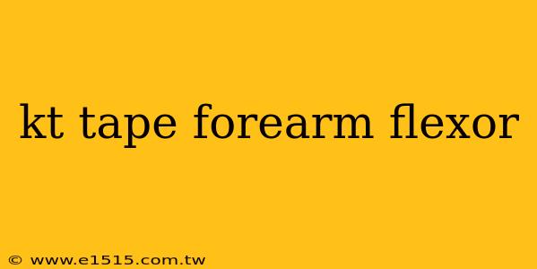 kt tape forearm flexor