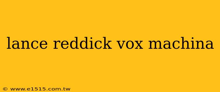 lance reddick vox machina