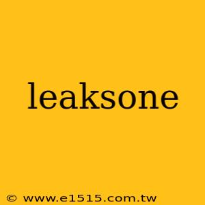 leaksone