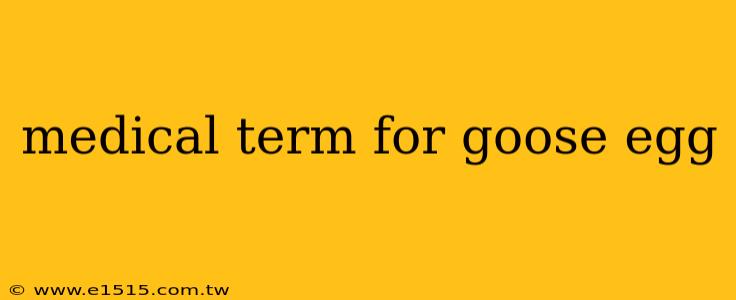 medical term for goose egg