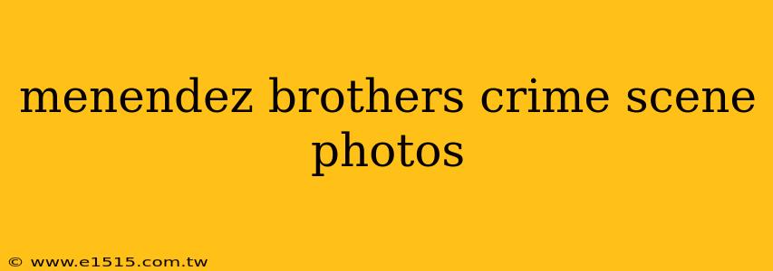 menendez brothers crime scene photos