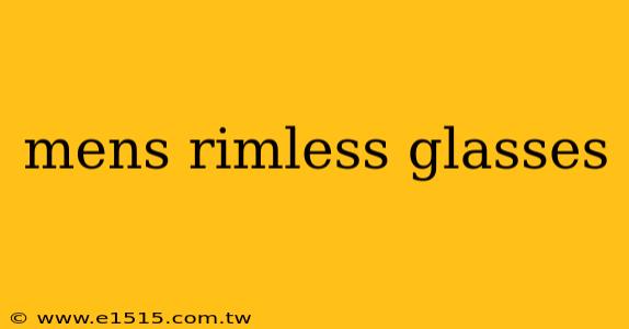 mens rimless glasses