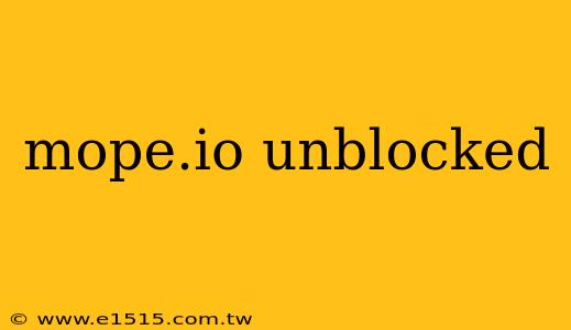 mope.io unblocked