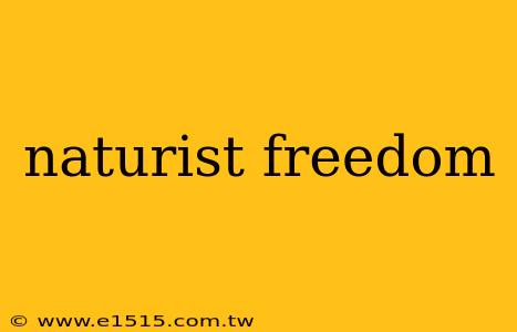 naturist freedom