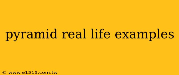 pyramid real life examples