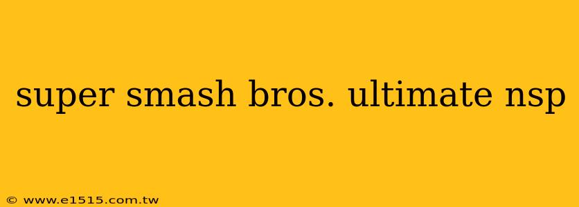 super smash bros. ultimate nsp
