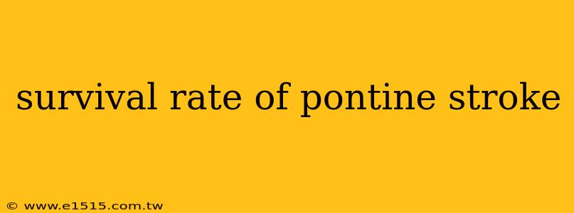 survival rate of pontine stroke