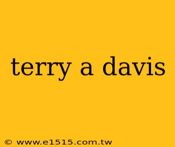 terry a davis