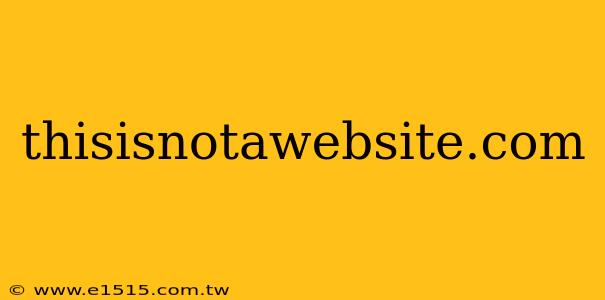 thisisnotawebsite.com