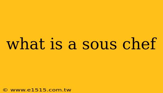 what is a sous chef