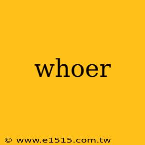 whoer