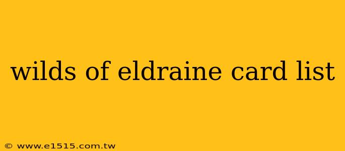 wilds of eldraine card list