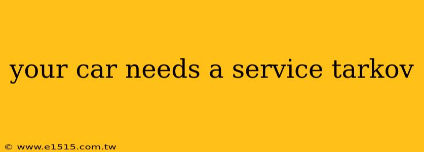 your car needs a service tarkov